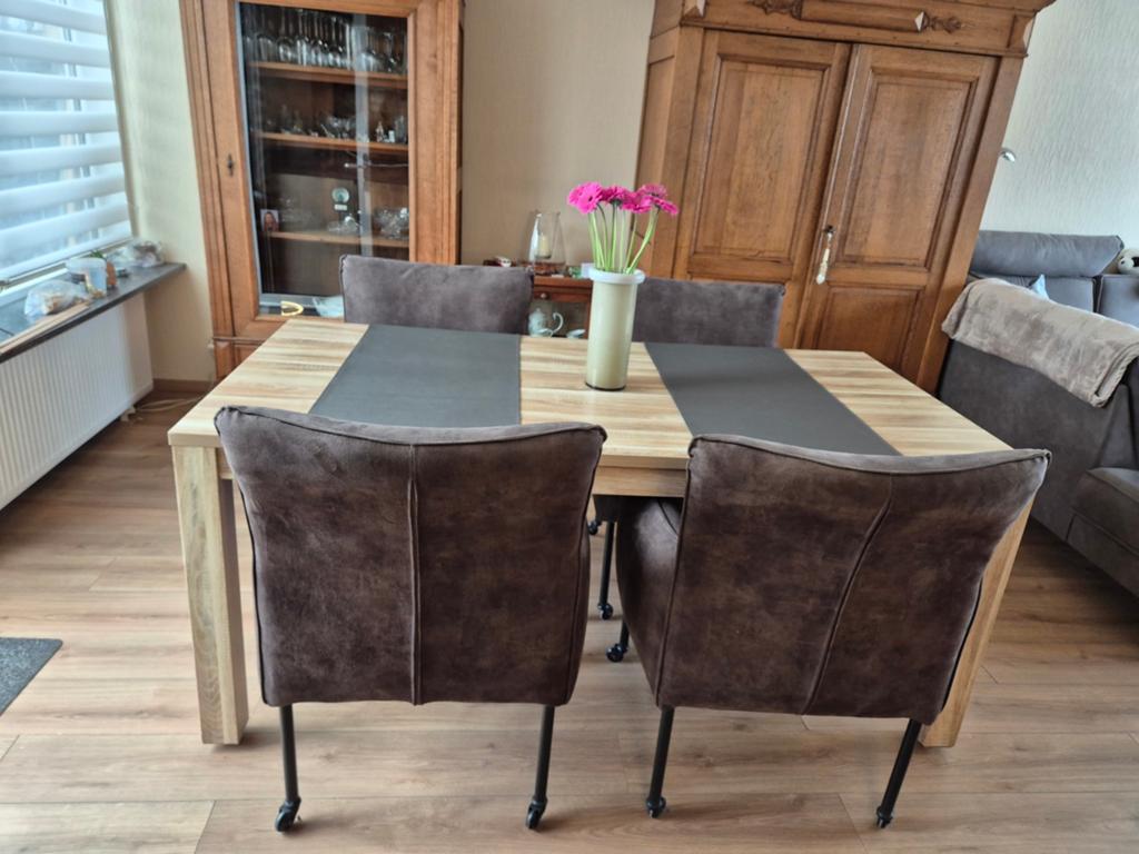 Eetkamertafel 180x90x77 lxbxh, Huis en Inrichting, Tafels | Eettafels, Ophalen, Gebruikt, 50 tot 100 cm, 150 tot 200 cm