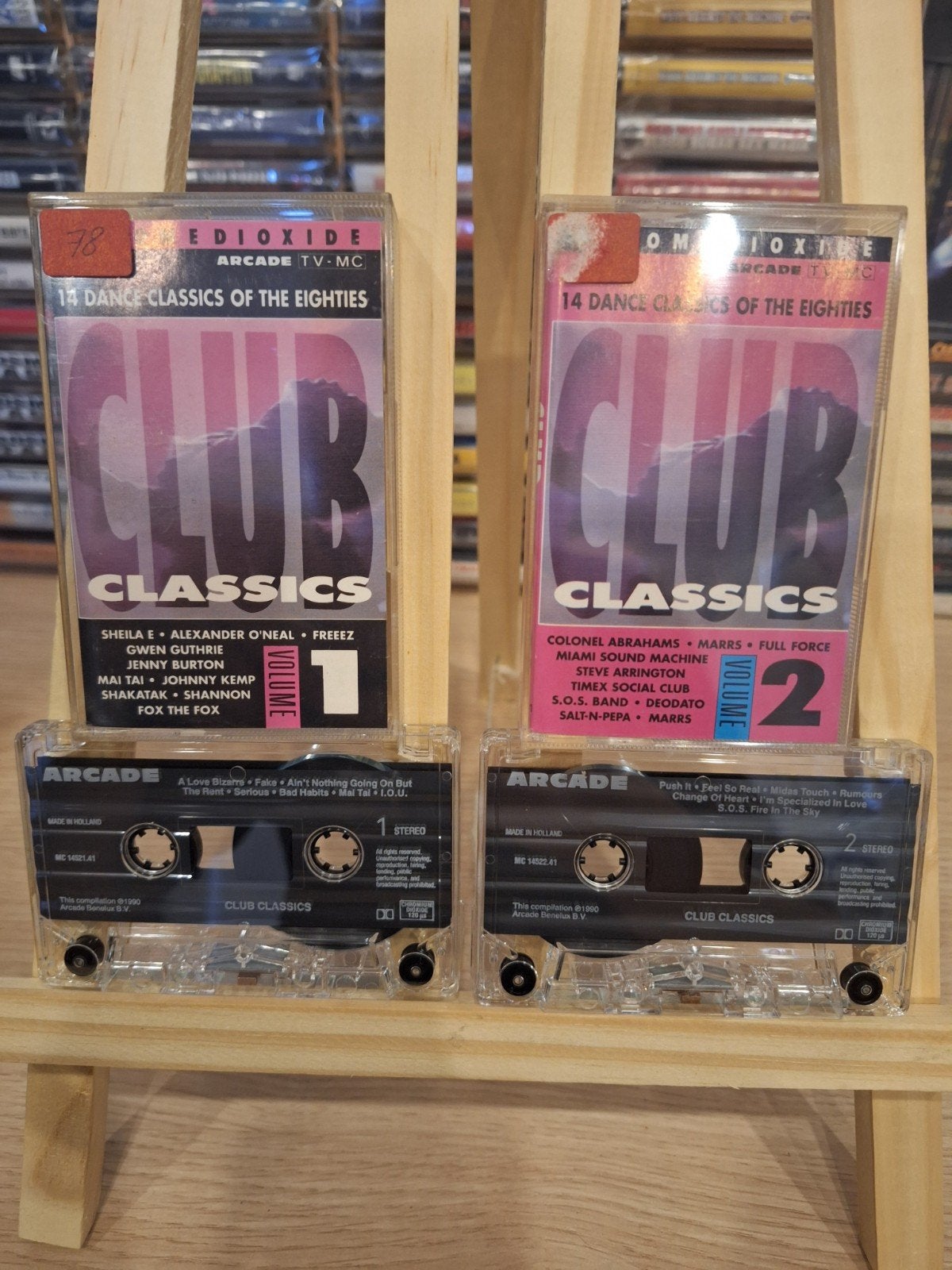 Arcade Club Classics Volume 1 & 2 Cassettebandjes, Cd's en Dvd's, Cassettebandjes, Gebruikt, 2 t/m 25 bandjes, Dance, Ophalen of Verzenden