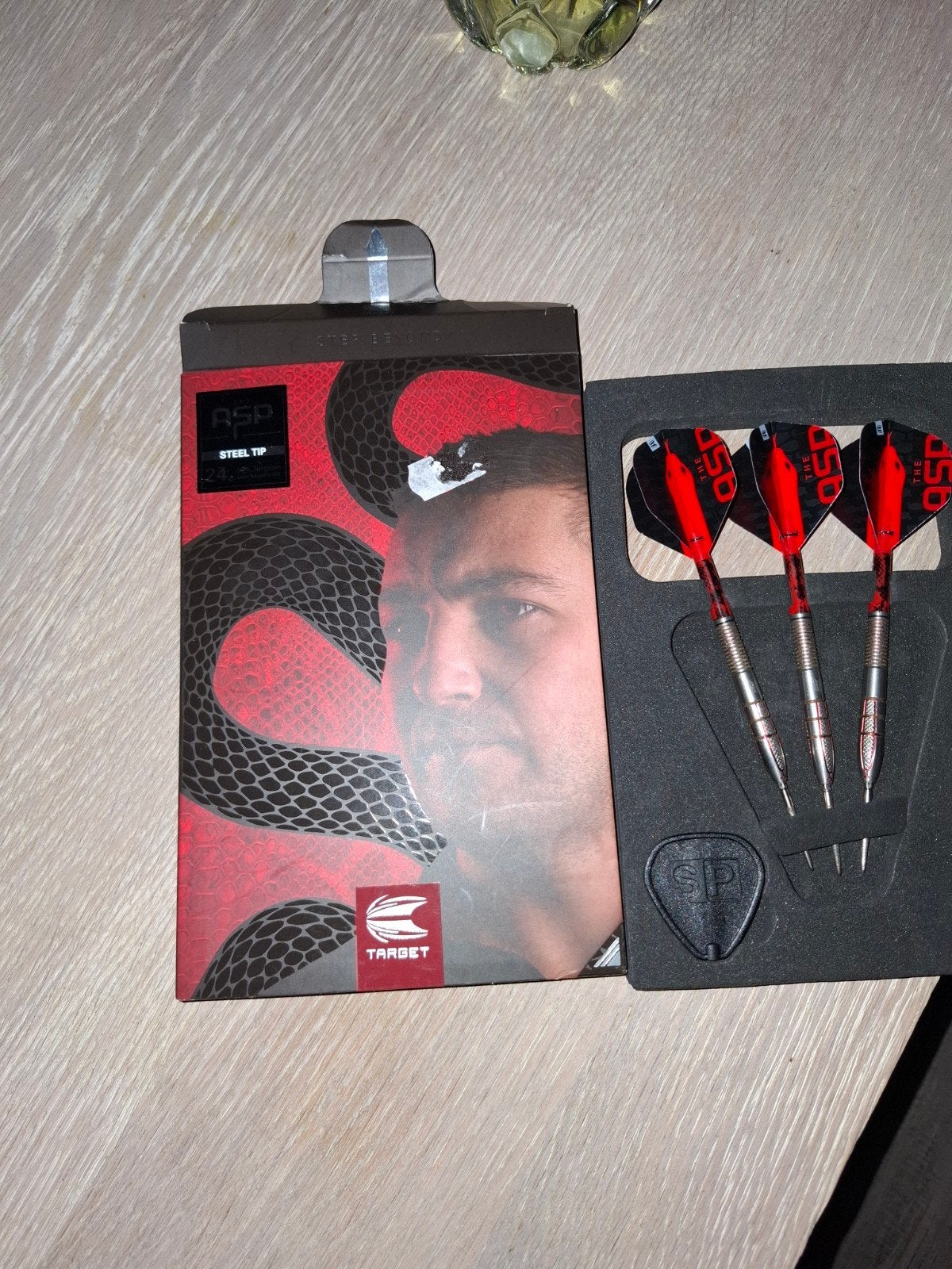 Nathan Aspinall Darts 24 gram - Steel Tip, Sport en Fitness, Darts, Ophalen of Verzenden, Zo goed als nieuw, Pijlen, Soft tip