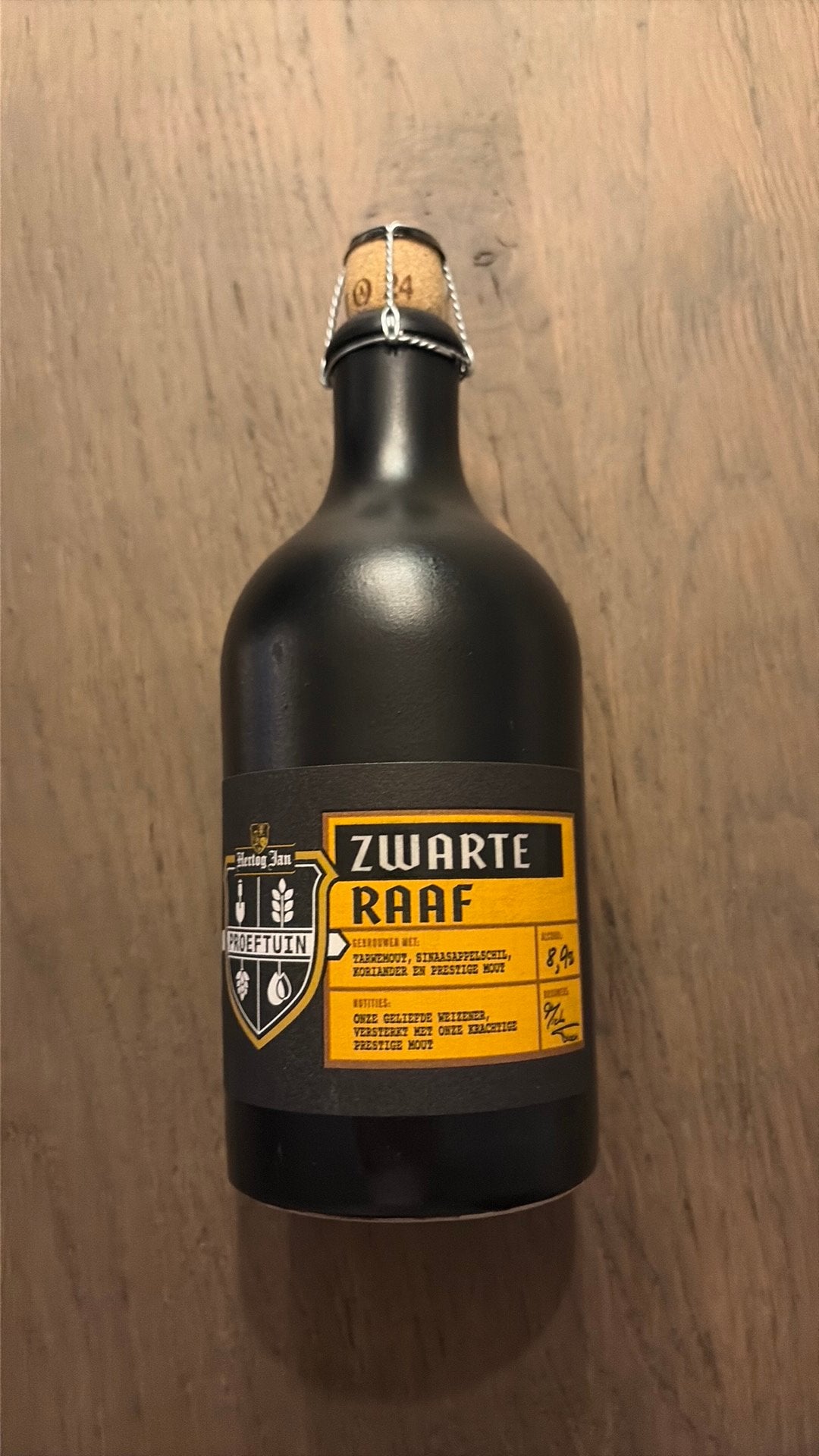 Hertog Jan Proeftuin “zwarte raaf”, Verzamelen, Verzenden, Zo goed als nieuw, Flesje(s), Hertog Jan