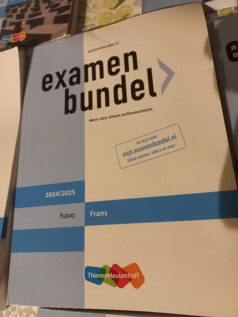 examenbundel Frans 2024 2025 HAVO, Ophalen, Zo goed als nieuw, HAVO, Frans