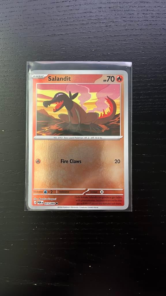Salandit 15 reverse holo perfect order pokemon, Ophalen of Verzenden, Zo goed als nieuw, Losse kaart