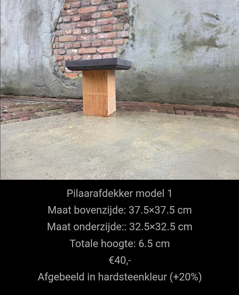 paalmutsen pilaarafdekkers muurafdekkers, Ophalen of Verzenden