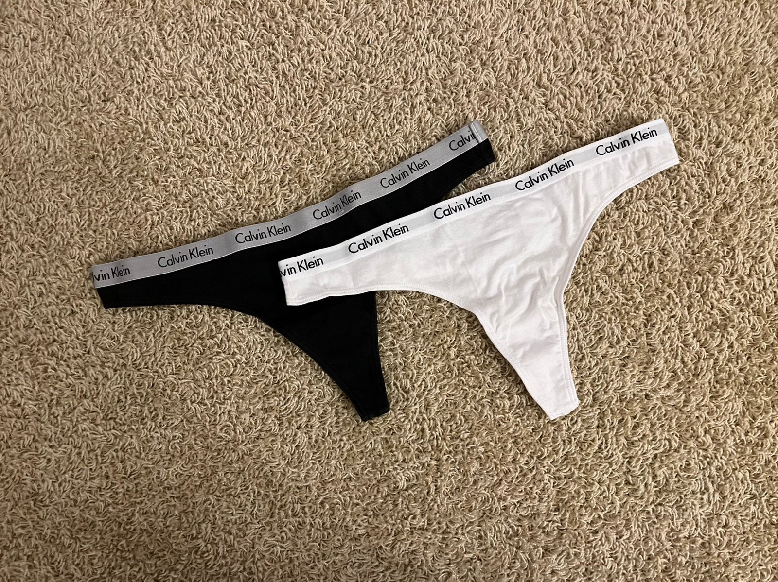 Calvin klein string wit + zwart mt. L nieuw, Ophalen of Verzenden, Wit, String