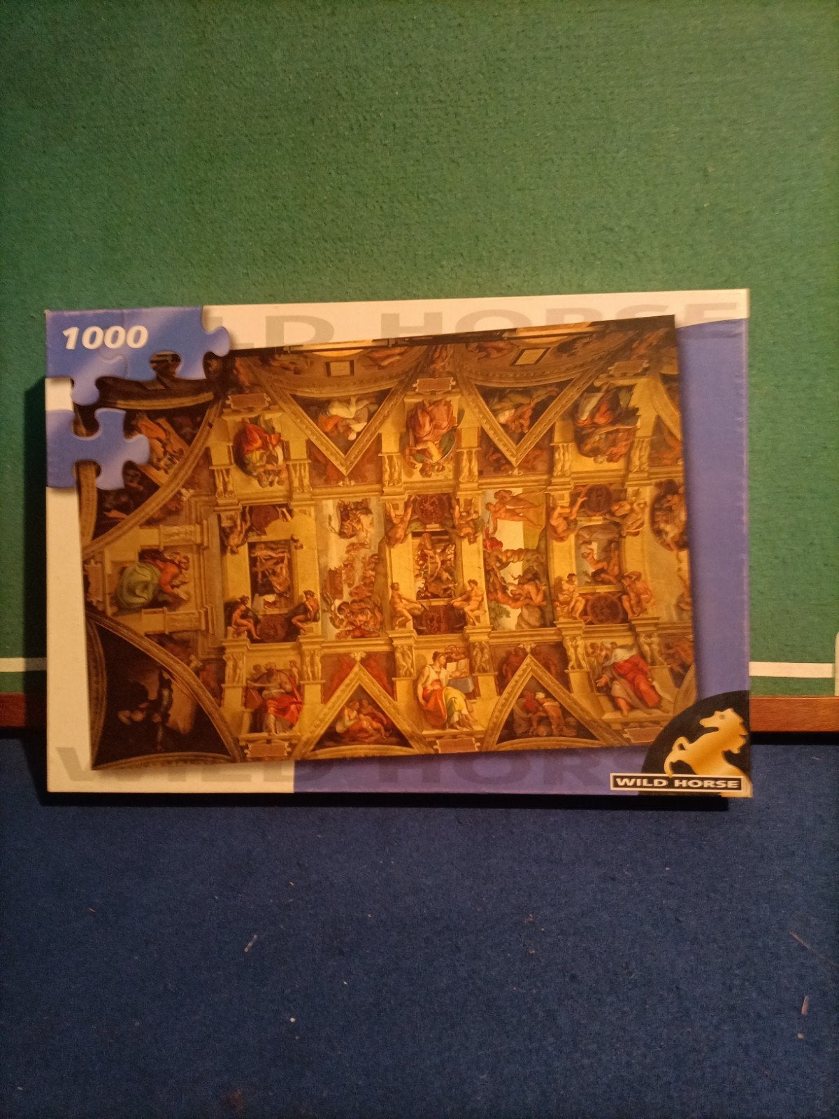 Wild Horse Legpuzzel 1000  Sixtijnse Kapel Michelangel, Ophalen of Verzenden, Zo goed als nieuw, Legpuzzel