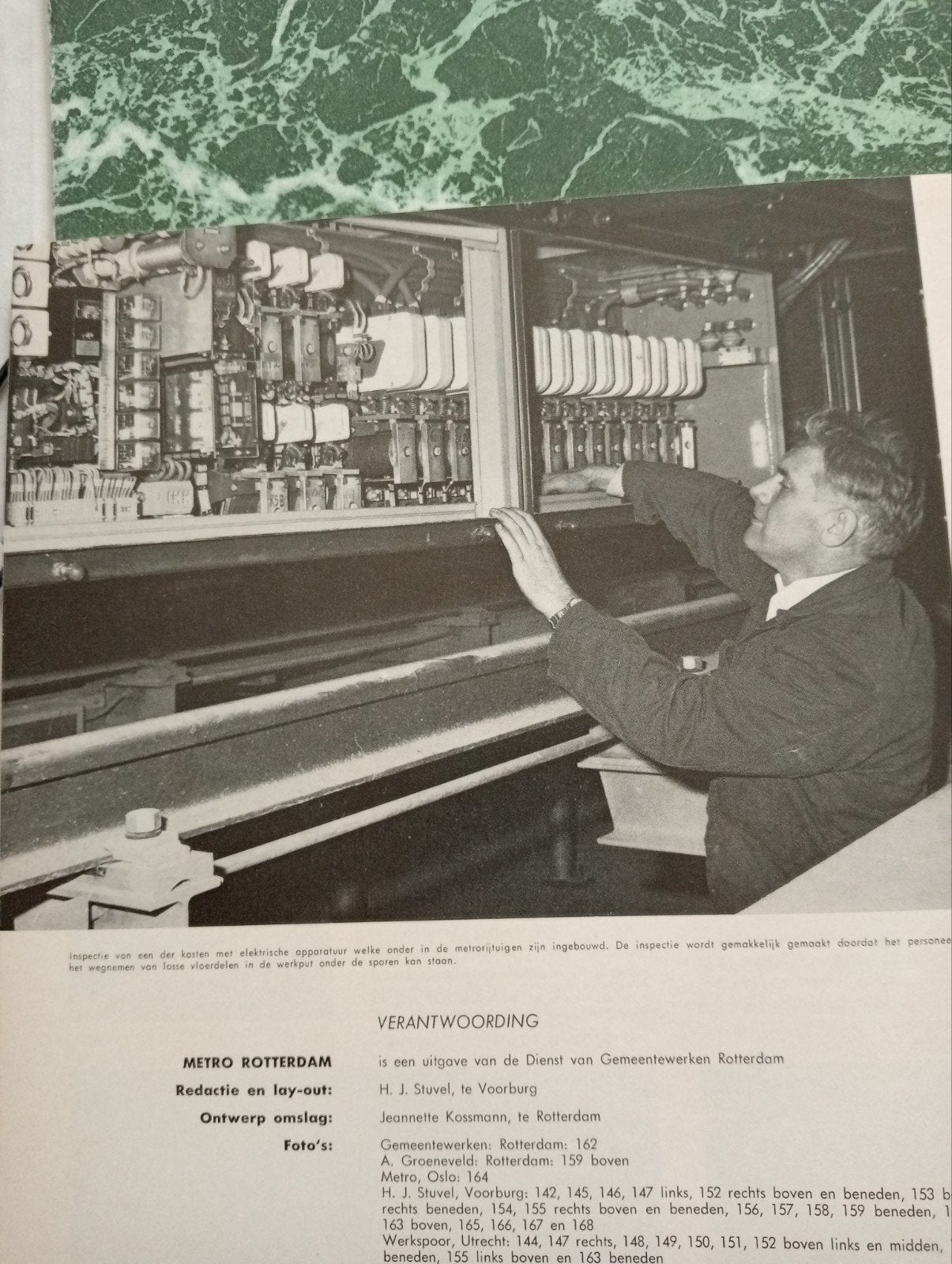 Metro Rotterdam uitgave 1966 - Jeanette Kossmann omslag, Verzamelen, Spoorwegen en Tramwegen, Ophalen of Verzenden, ., ., .