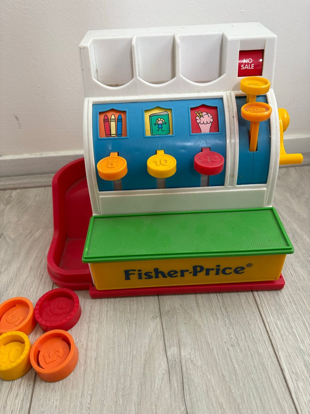 Fisher-Price Kassa met munten, Ophalen, Gebruikt, Speelset