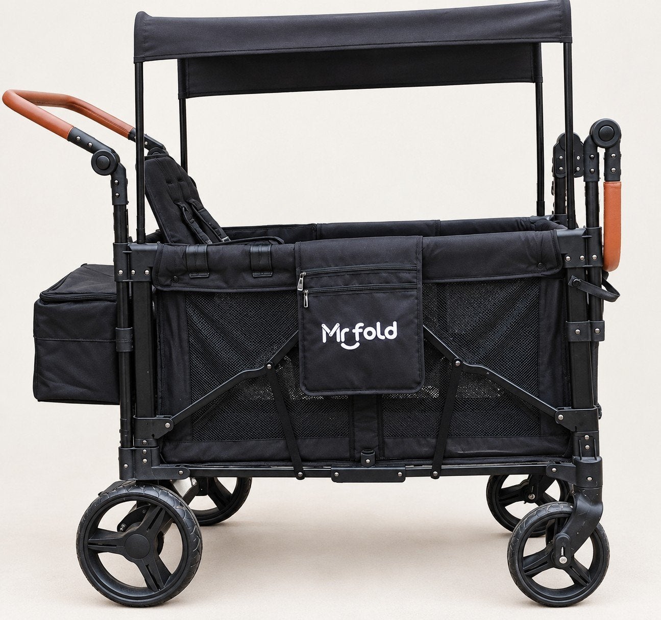 MR FOLD luxe 2 zits kinderkar/bolderkar. Zo goed als nieuw., Caravans en Kamperen, Ophalen, Opvouwbaar, Zo goed als nieuw