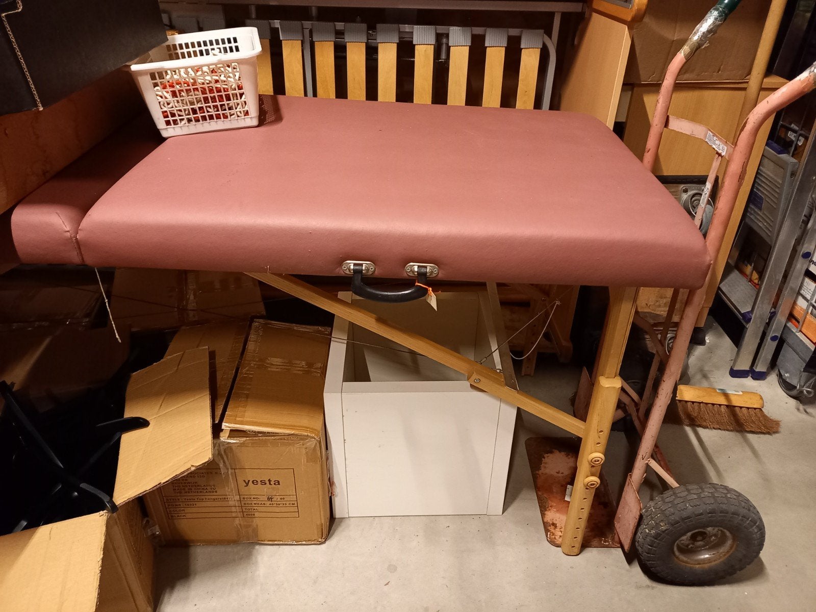 behandeltafel, Ophalen, Massagetafel