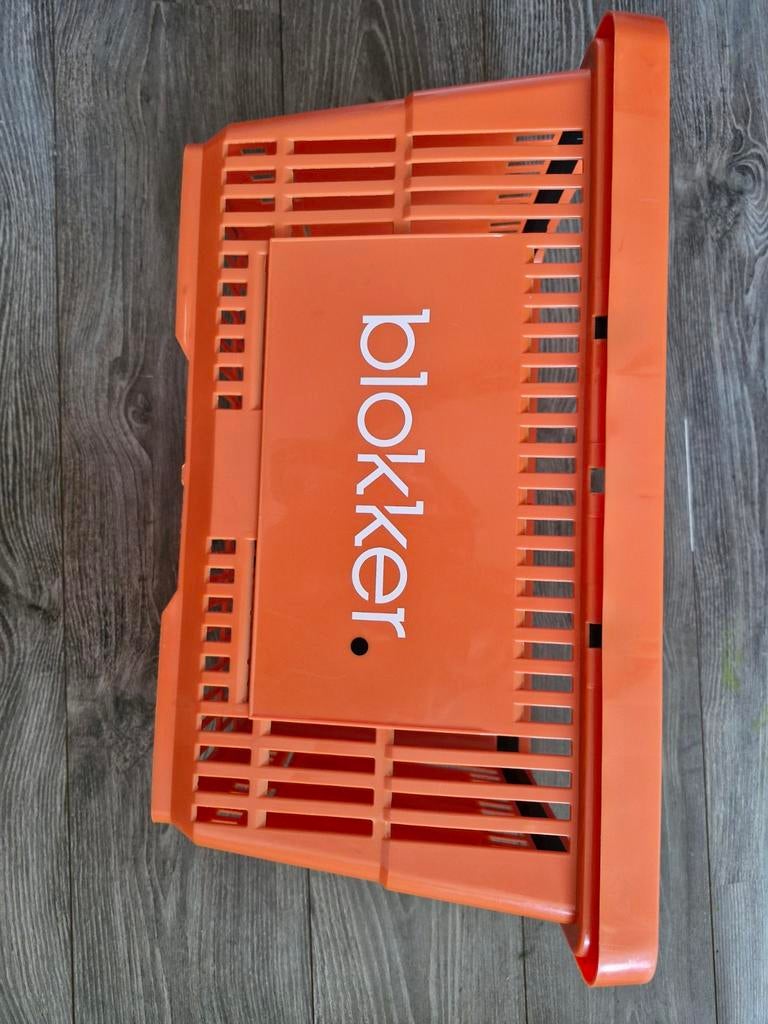 Blokker boodschappenmand - Oranje, Ophalen of Verzenden, Gebruikt, Oranje, Kunststof