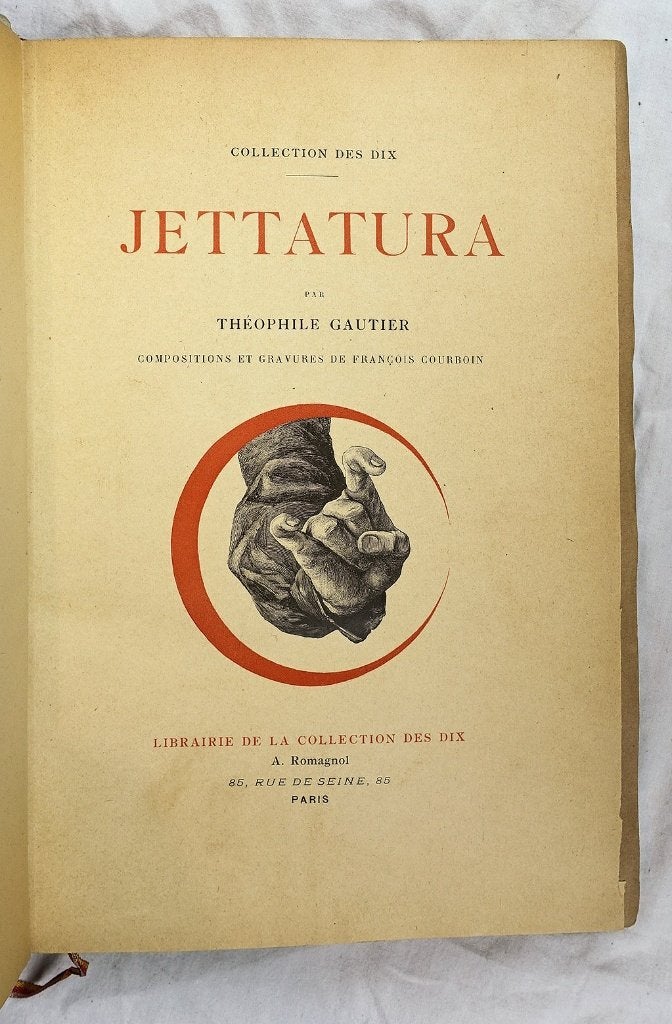 Jettatura 1904 Gautier - 1/300 ex. Courboin (ill), Antiek en Kunst, Ophalen of Verzenden
