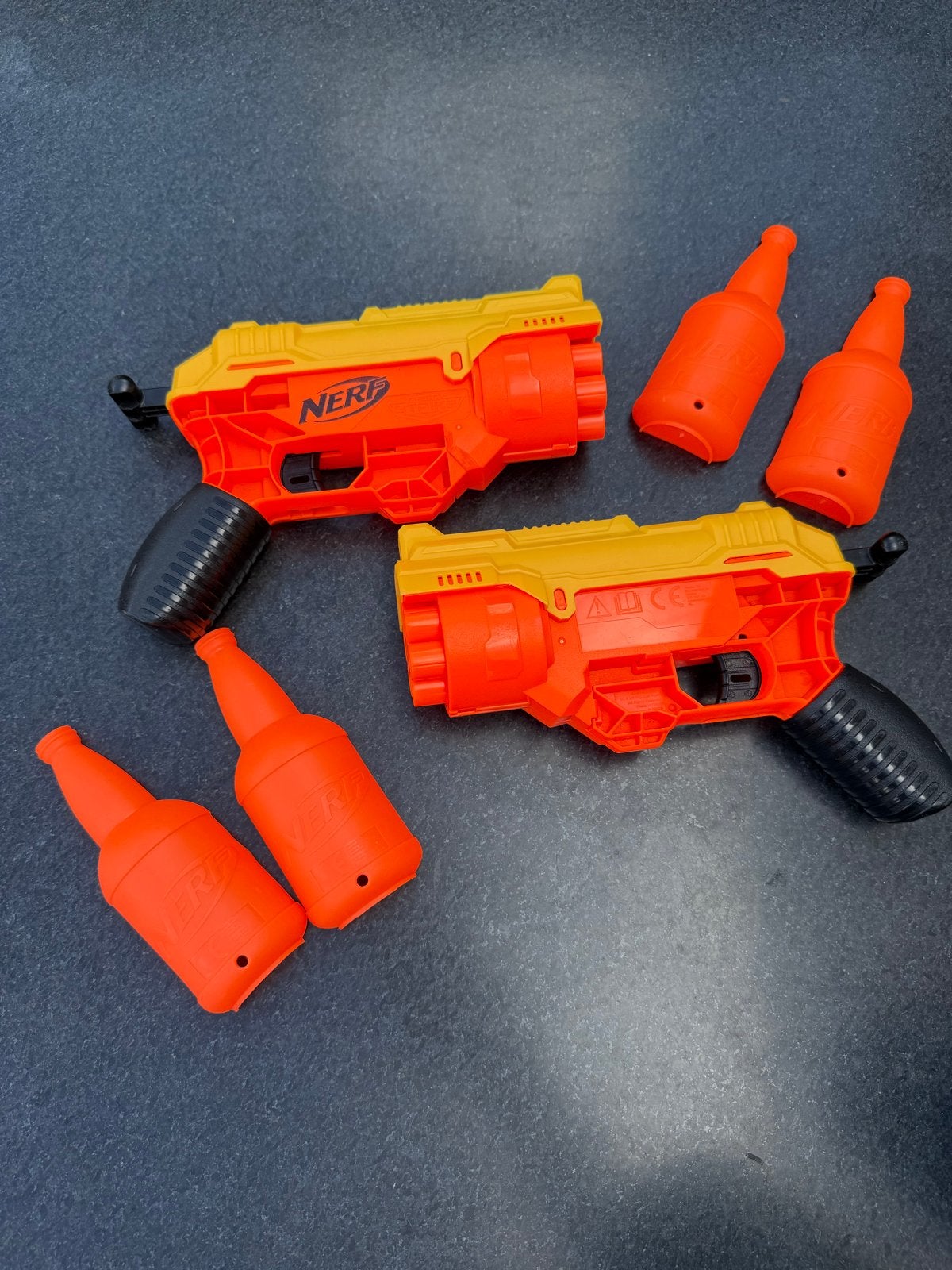 Nerf Alpha Strike Blasters met flesdoelen, Ophalen of Verzenden, Gebruikt
