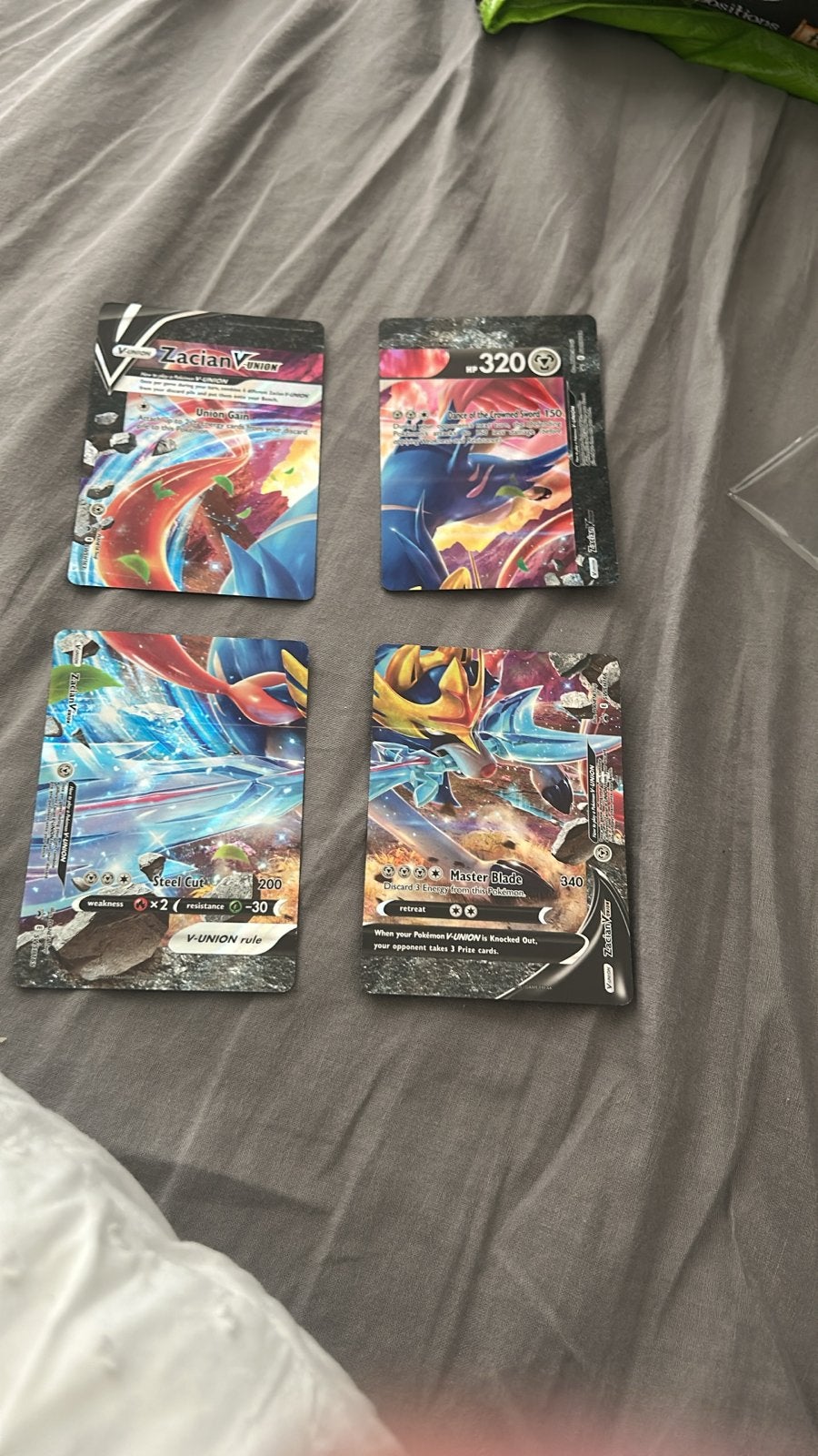 Zacian V-UNION Pokémon Kaartenset - 4 kaarten, Ophalen of Verzenden, Nieuw, Meerdere kaarten
