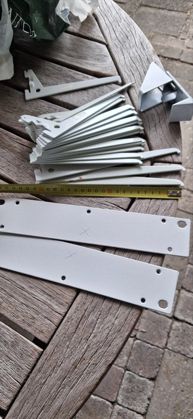 Witte plankdragers en voor wandplanken, Ophalen, Gebruikt, 250 mm of meer, Overige typen