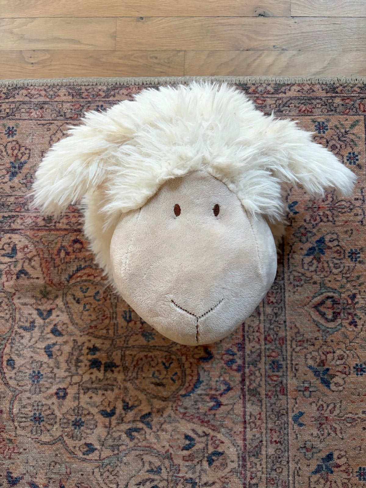 Schattige knuffelkoppen: Schaap en Nijlpaard, Ophalen, Gebruikt, Overige typen, Middelgroot (20 tot 80 cm)