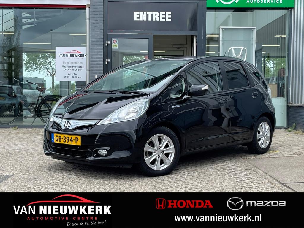 HONDA Jazz 1.4 i-VTEC Hybrid Automaat Elegance | Trekhaak |, Stof, Gebruikt, Zwart, 4 cilinders