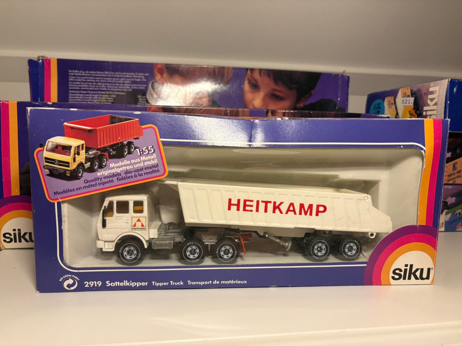 Siku 2919 mercedes kipper heitkamp, Ophalen of Verzenden, Zo goed als nieuw, Bus of Vrachtwagen, SIKU