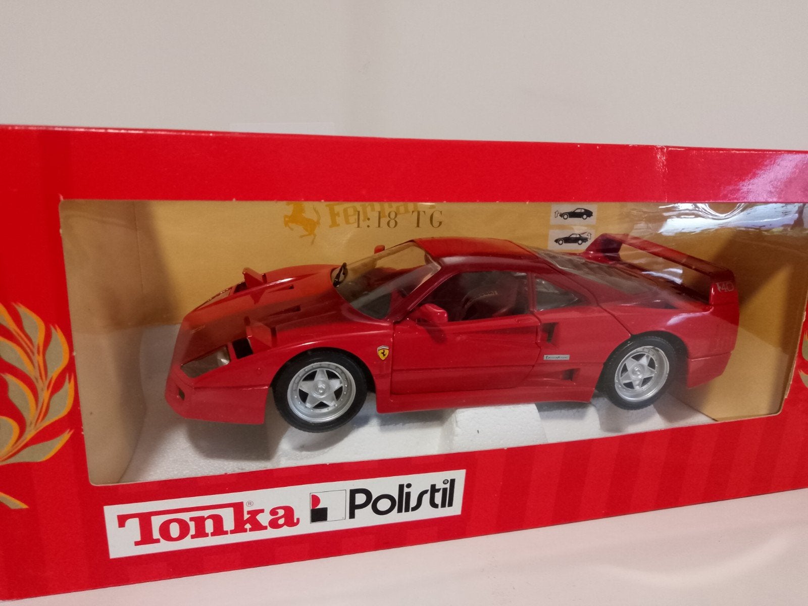 Polistil - Ferrari F40 - 1:18, Ophalen of Verzenden, Nieuw, Auto, Overige merken