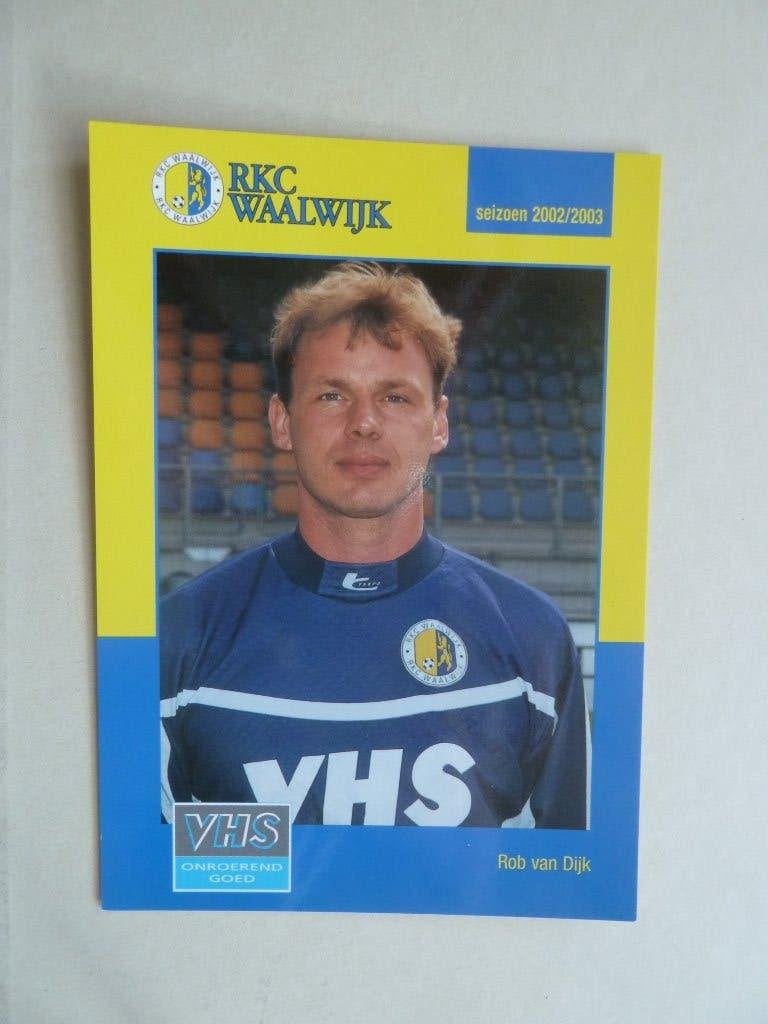 Spelerskaart.  Rob.v.Dijk  RKC Waalwijk  2002/2003, Verzamelen, Ophalen of Verzenden, Zo goed als nieuw, Overige binnenlandse clubs