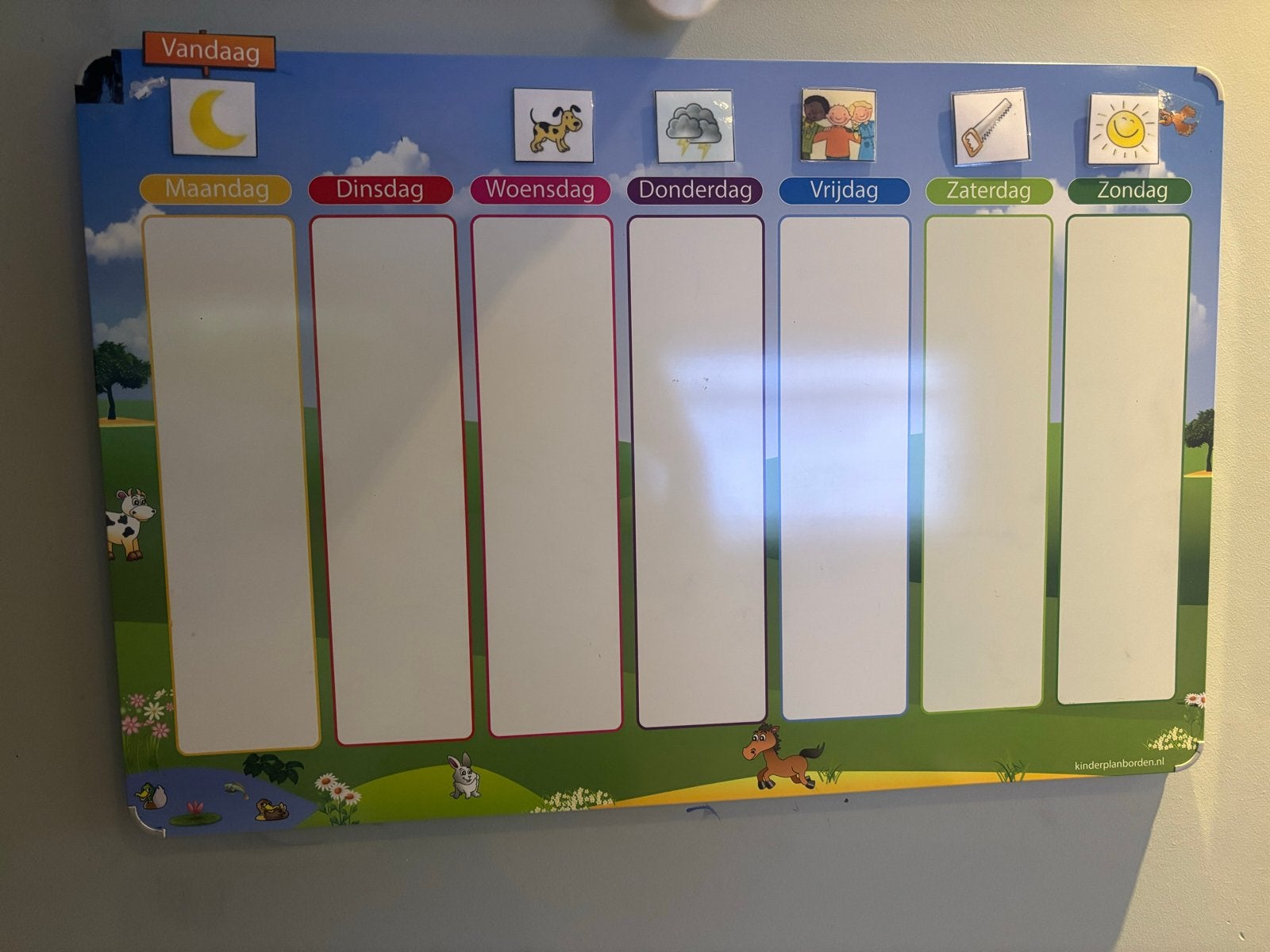 Magnetisch planbord voor kinderen - Dagen, seizoenen, activi, Ophalen, Zo goed als nieuw, Ontdekken