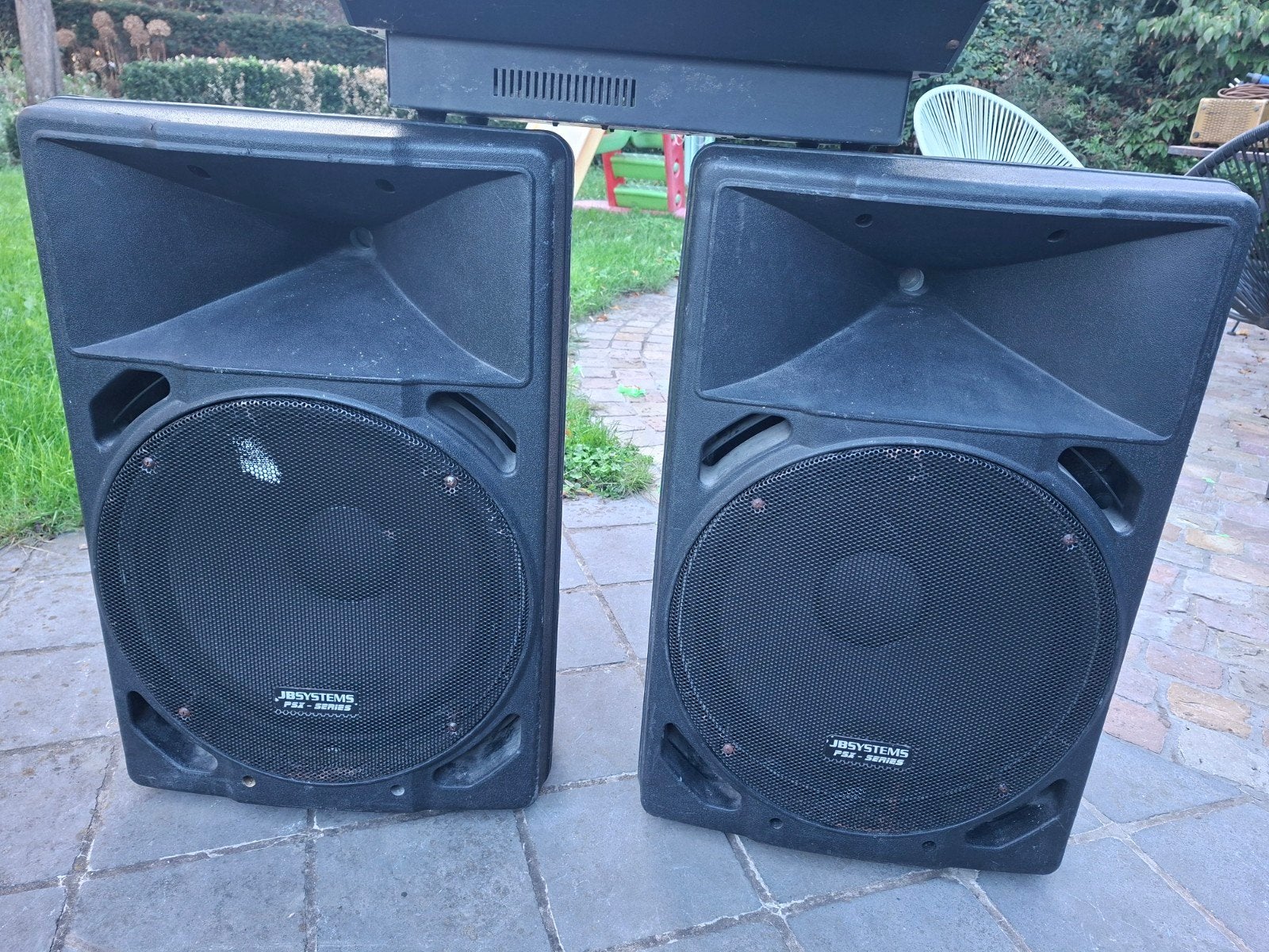 JB Systems PSX-15 speakers met DAP Audio PDM-8 mixer, Ophalen, Gebruikt, 5 tot 10 kanalen, Microfooningang