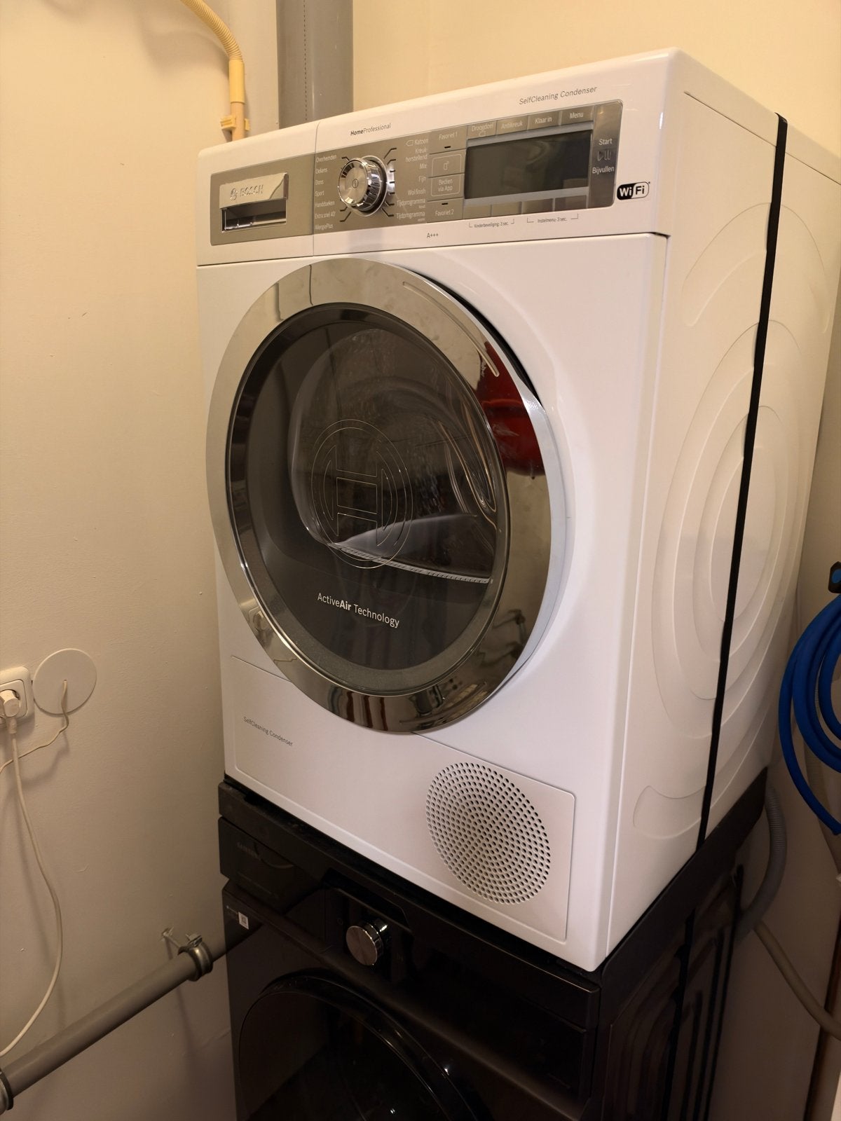 Bosch HomeProfessional SelfCleaning Warmtepomp Droger, Witgoed en Apparatuur, Ophalen, 6 tot 8 kg, Zo goed als nieuw, Voorlader