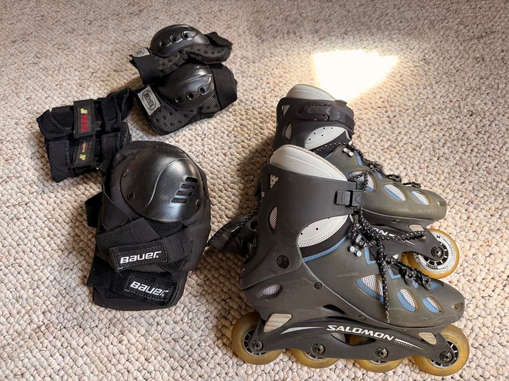 Salomon Inline Skates FT7 met Bescherming - Maat 40, Ophalen, Gebruikt, Salomon, Inline skates 4 wielen