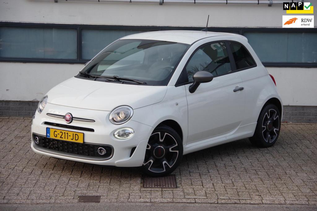 Fiat 500 0.9 TwinAir Turbo Sport/ NL auto/ 1e eigenaar/ Deal, Voorwielaandrijving, Leder en Stof, Wit, Origineel Nederlands