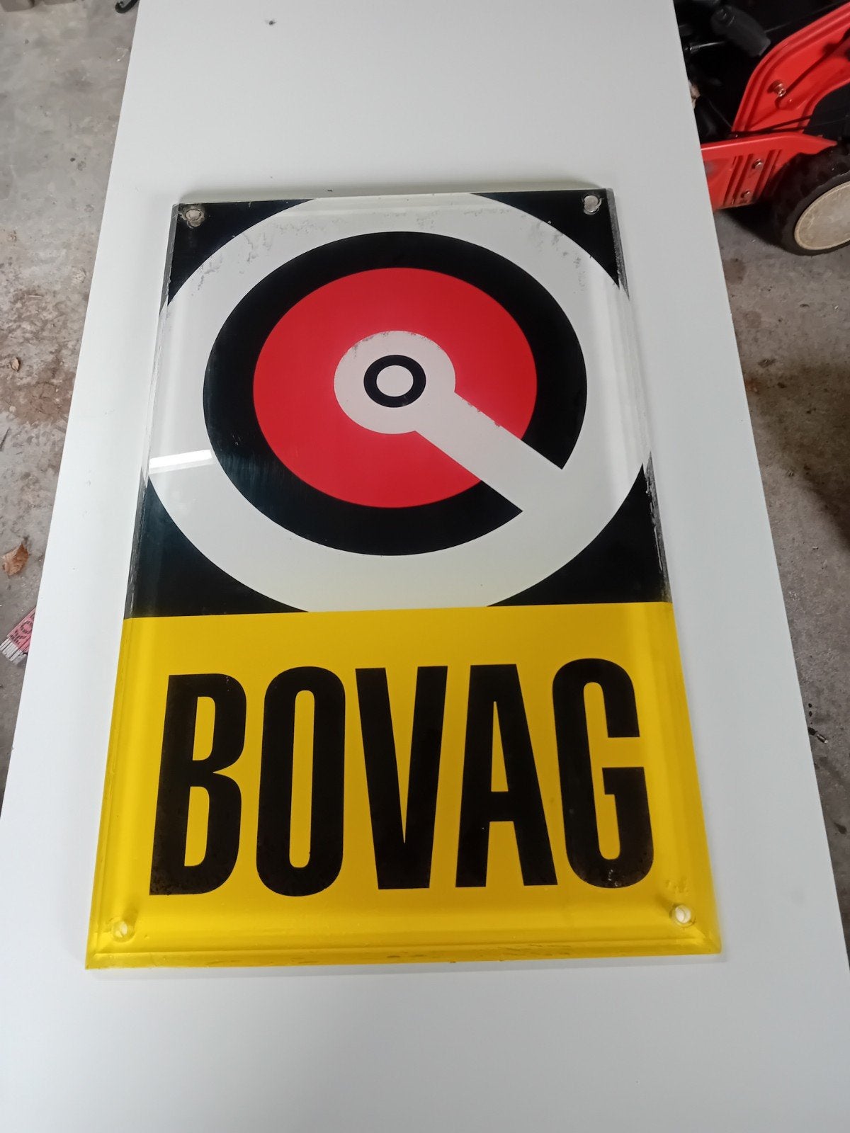 Bovag origineel reclamebord, Ophalen of Verzenden