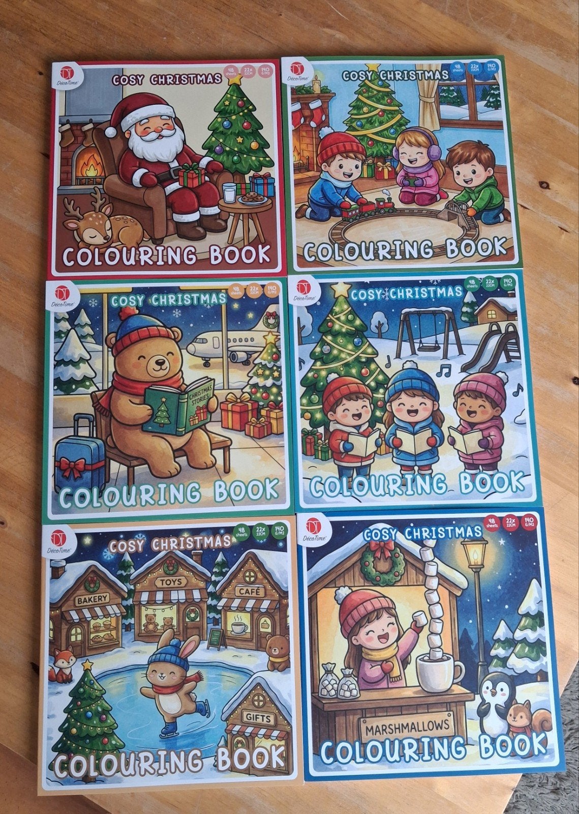 6 Cosy Colouring Kerstboekjes, Ophalen of Verzenden, Nieuw, Meerdere plaatjes