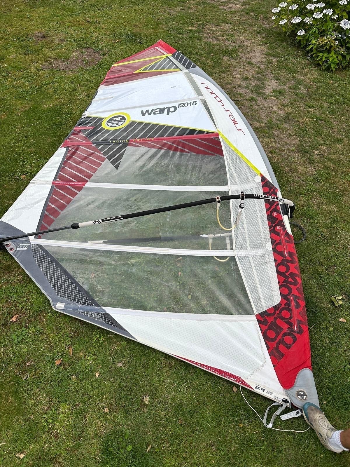 North Sails Warp 2015 8.4 m², Watersport en Boten, Windsurfen, Gebruikt, Ophalen of Verzenden, North Sails, 8 m² of meer