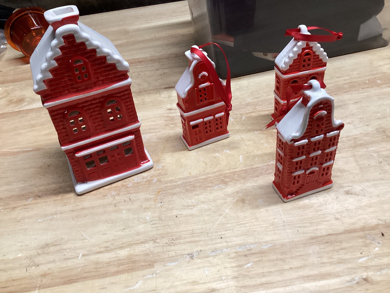 Trapgevel huisjes, Ophalen of Verzenden, Zo goed als nieuw