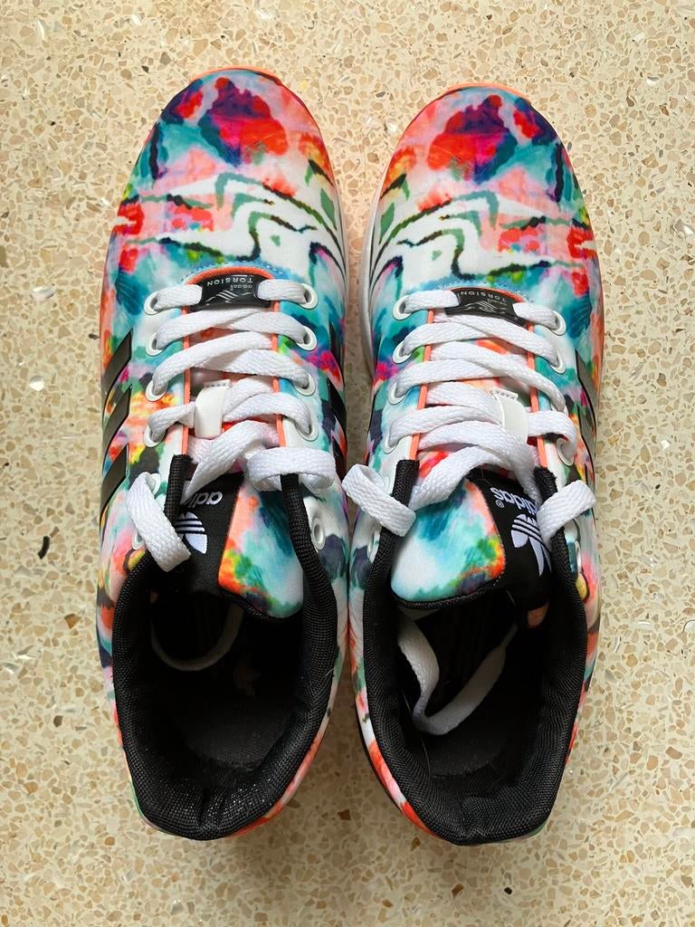 Echte Adidas ZX Flux Torsion Watercolor woman maat 9, nieuw., Adidas, Nieuw, Ophalen of Verzenden, Sneakers of Gympen