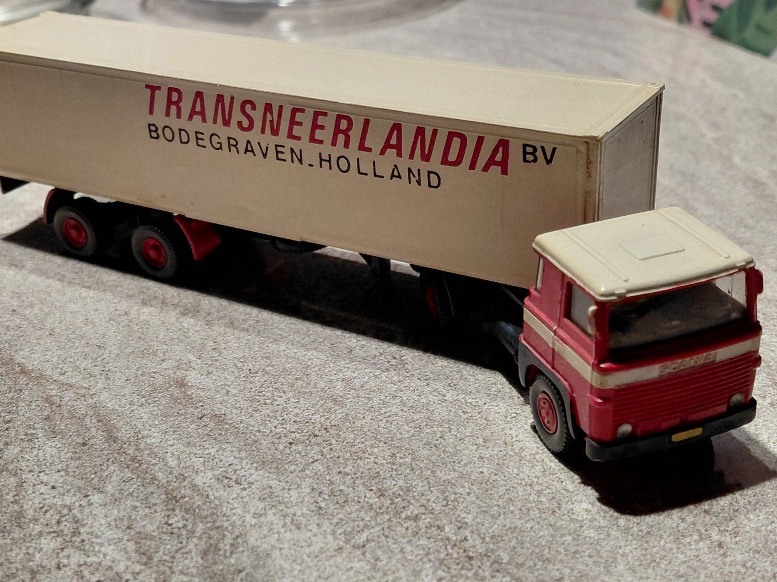 Wiking Scania 111 Transneerlandia vrachtauto modelauto, Ophalen of Verzenden, Gebruikt, Bus of Vrachtwagen, Wiking