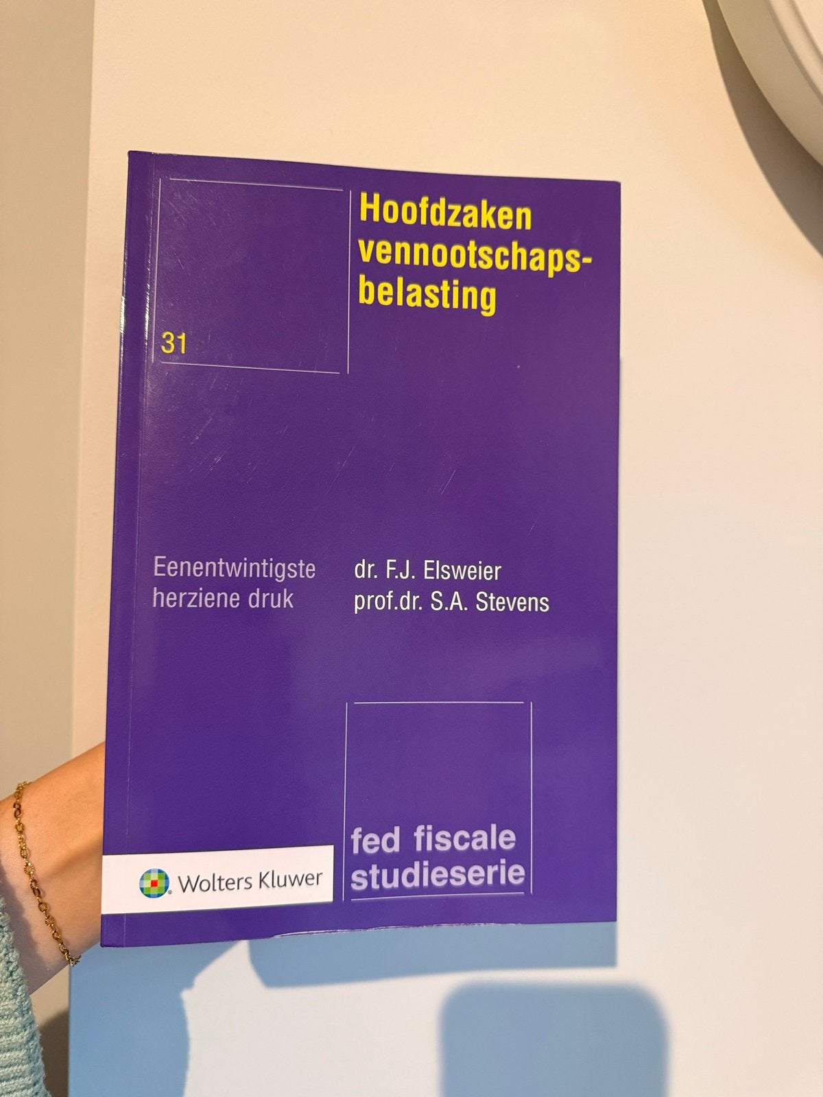 Hoofdzaken vennootschapsbelasting - dr. F.J. Elsweier - 21e, Boeken, Ophalen of Verzenden, Gamma, Zo goed als nieuw, WO