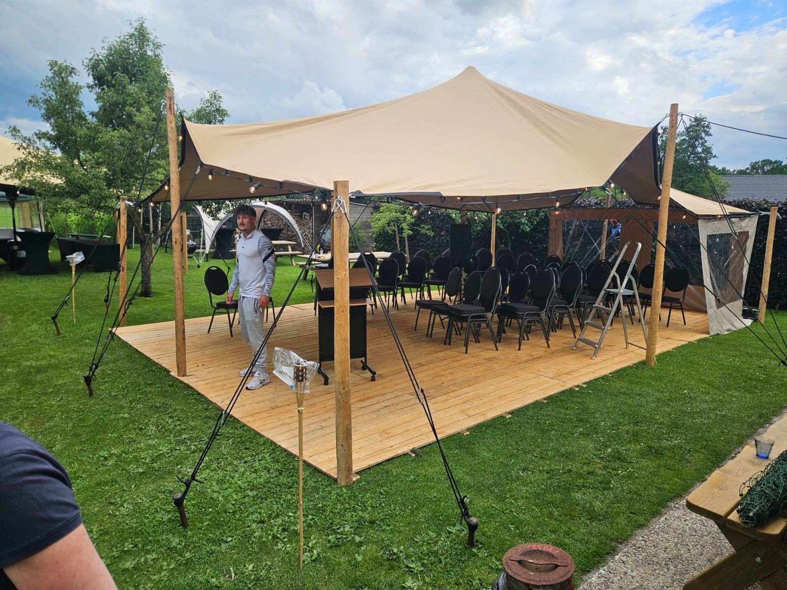 te huur stretchtent in diverse maten, Ophalen, Overige