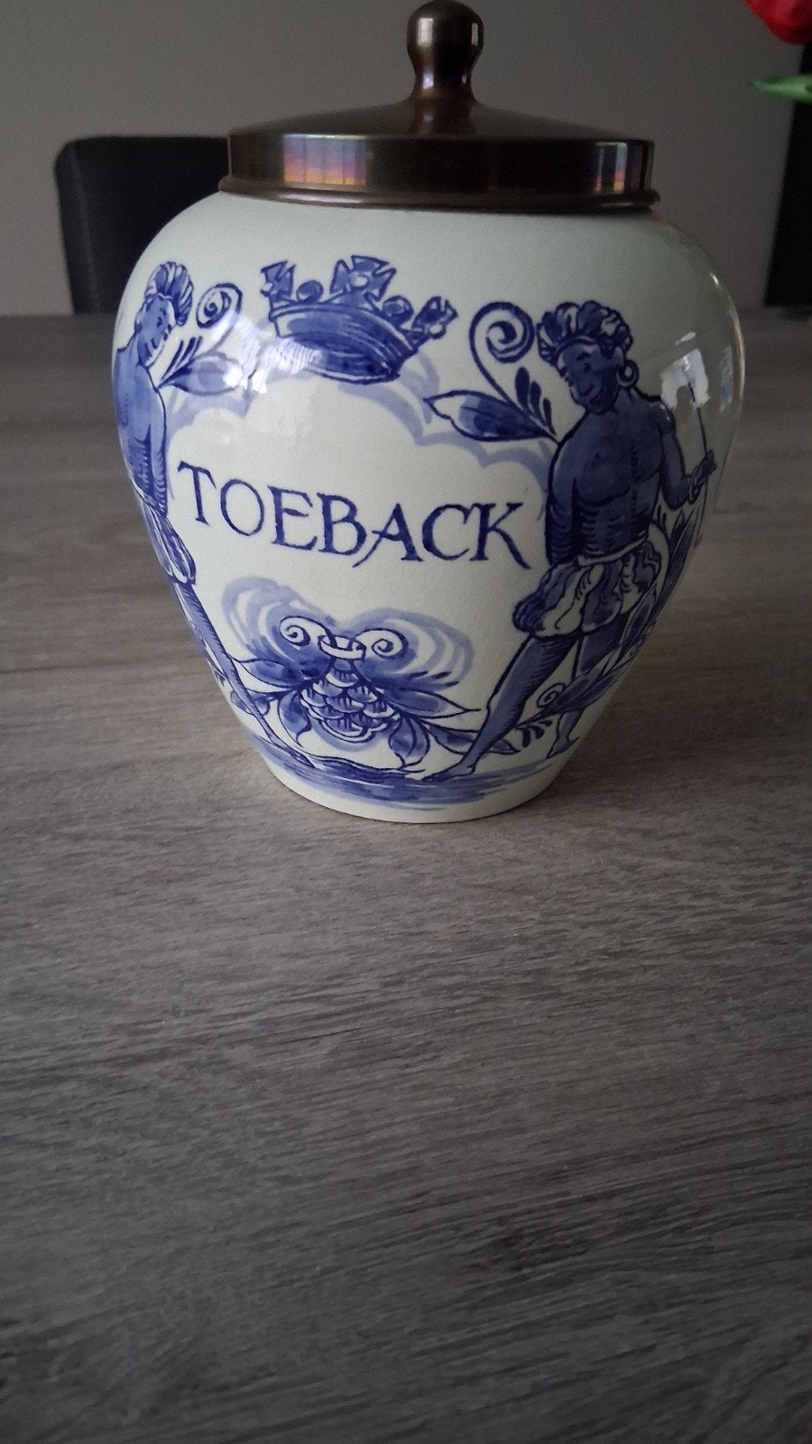 Antieke Goedewaagen Delfts Blauw Tabakspot, Ophalen