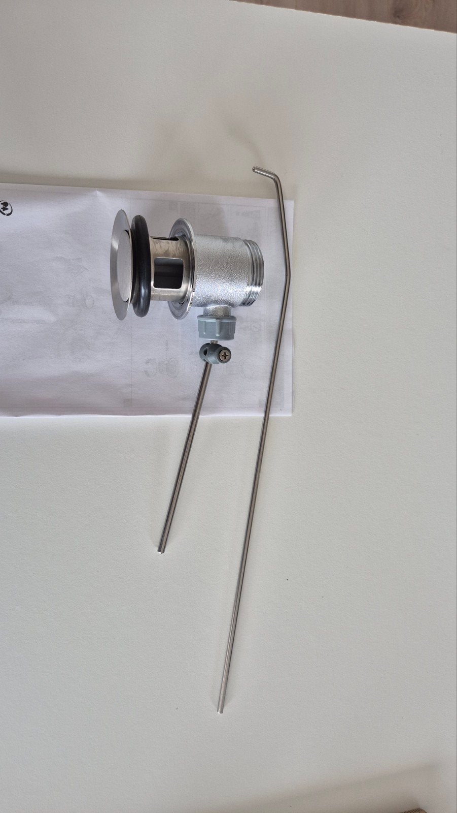 Grohe Essence New Smart afvoerplug met trekstang, Ophalen of Verzenden, Nieuw, Rvs, Wastafel