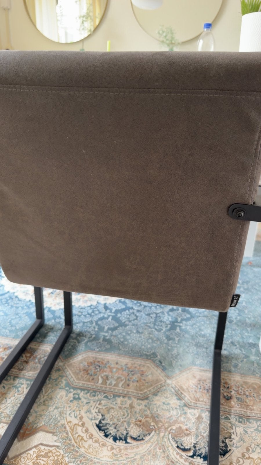 6 BronX 7L eetkamerstoelen - zo goed als nieuw, Huis en Inrichting, Stoelen, Bruin, Ophalen of Verzenden, Zo goed als nieuw, Metaal