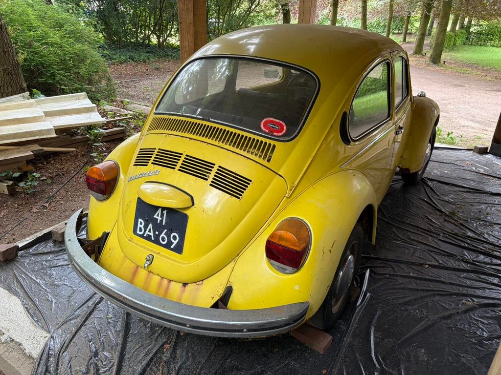 VW kever 1303 - geel, Auto's, Achterwielaandrijving, Zwart, 40 pk, Volkswagen