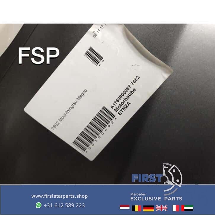 W176 motorkap Mercedes A Klasse 2012-2018 grijs origineel MB, Gebruikt, -, Ophalen of Verzenden, -