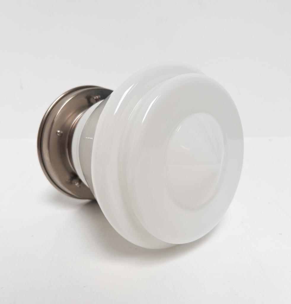 Opaalglazen Gispen plafondlamp voor GISO, 1960’s, Gebruikt, Vintage, Ophalen of Verzenden, X