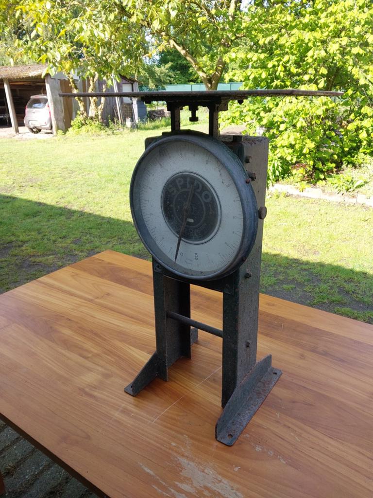 Antieke Spido weegschaal - 105kg, Ophalen, Gebruikt