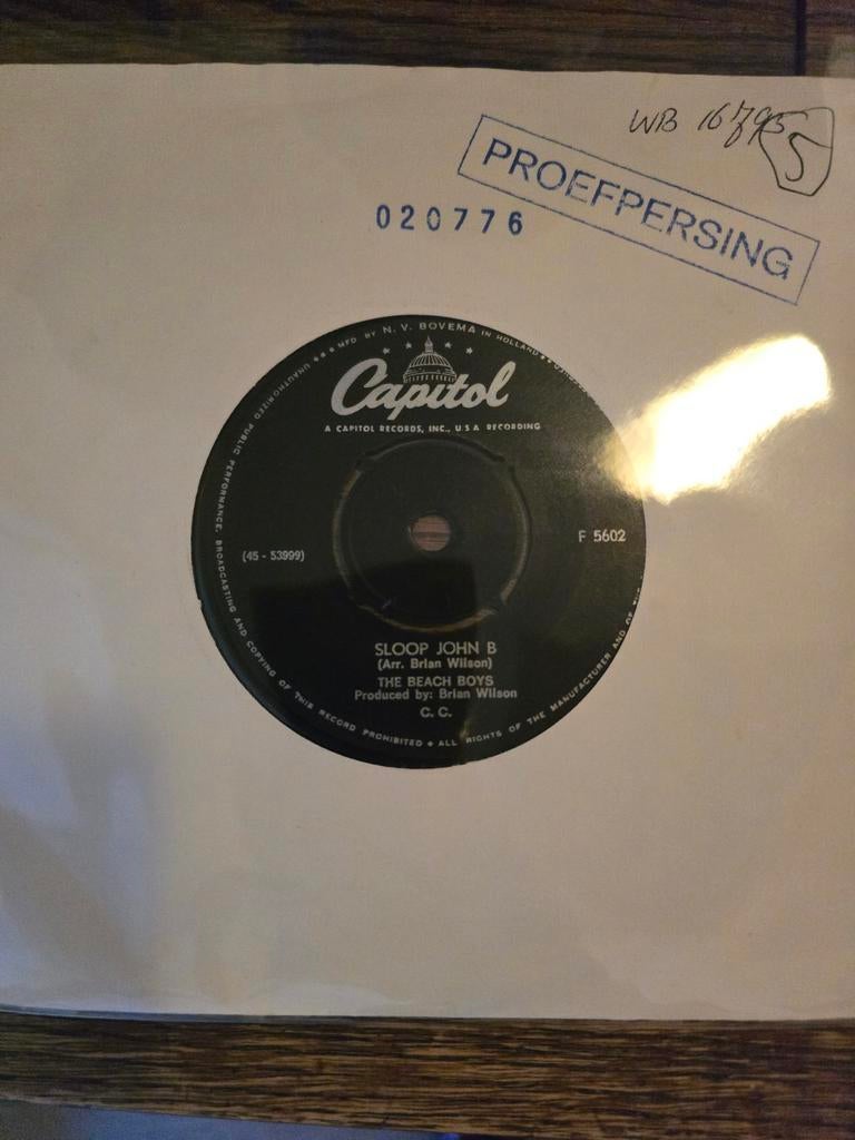 Beach boys single, Ophalen of Verzenden, Gebruikt, Pop