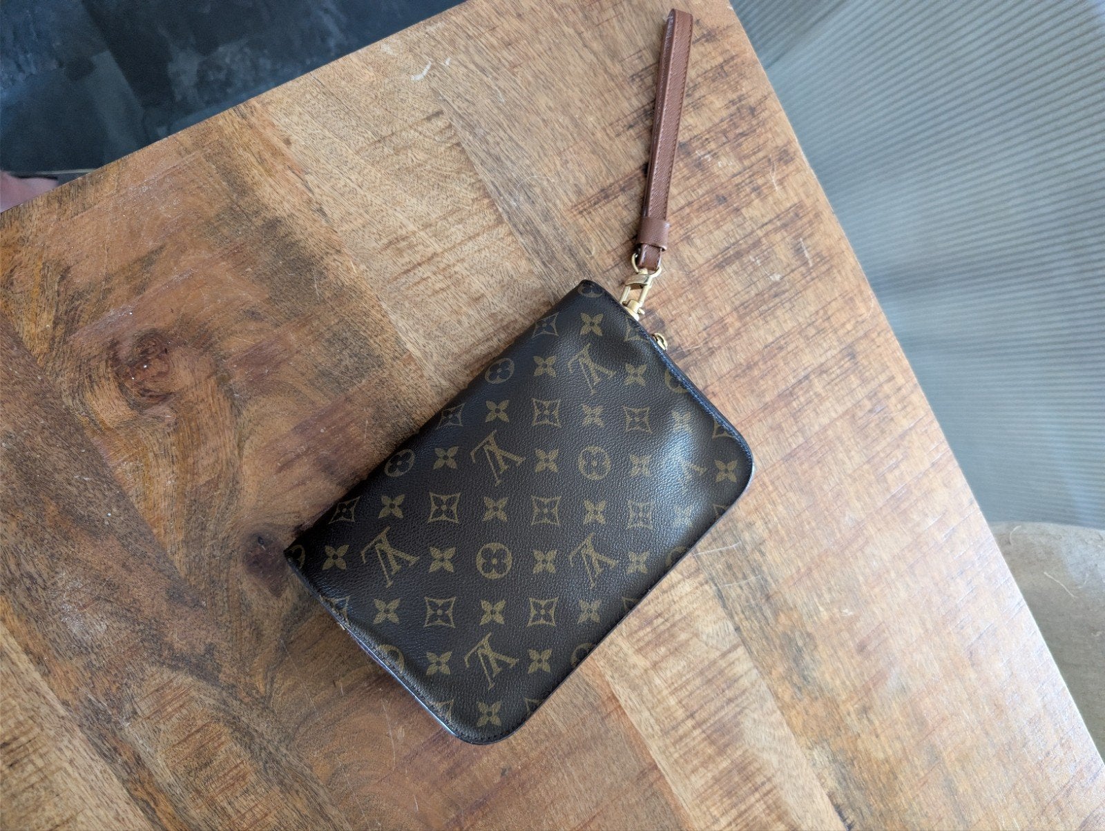 Louis Vuitton Orsay Clutch, Verzenden, Gebruikt, Bruin, Avondtasje