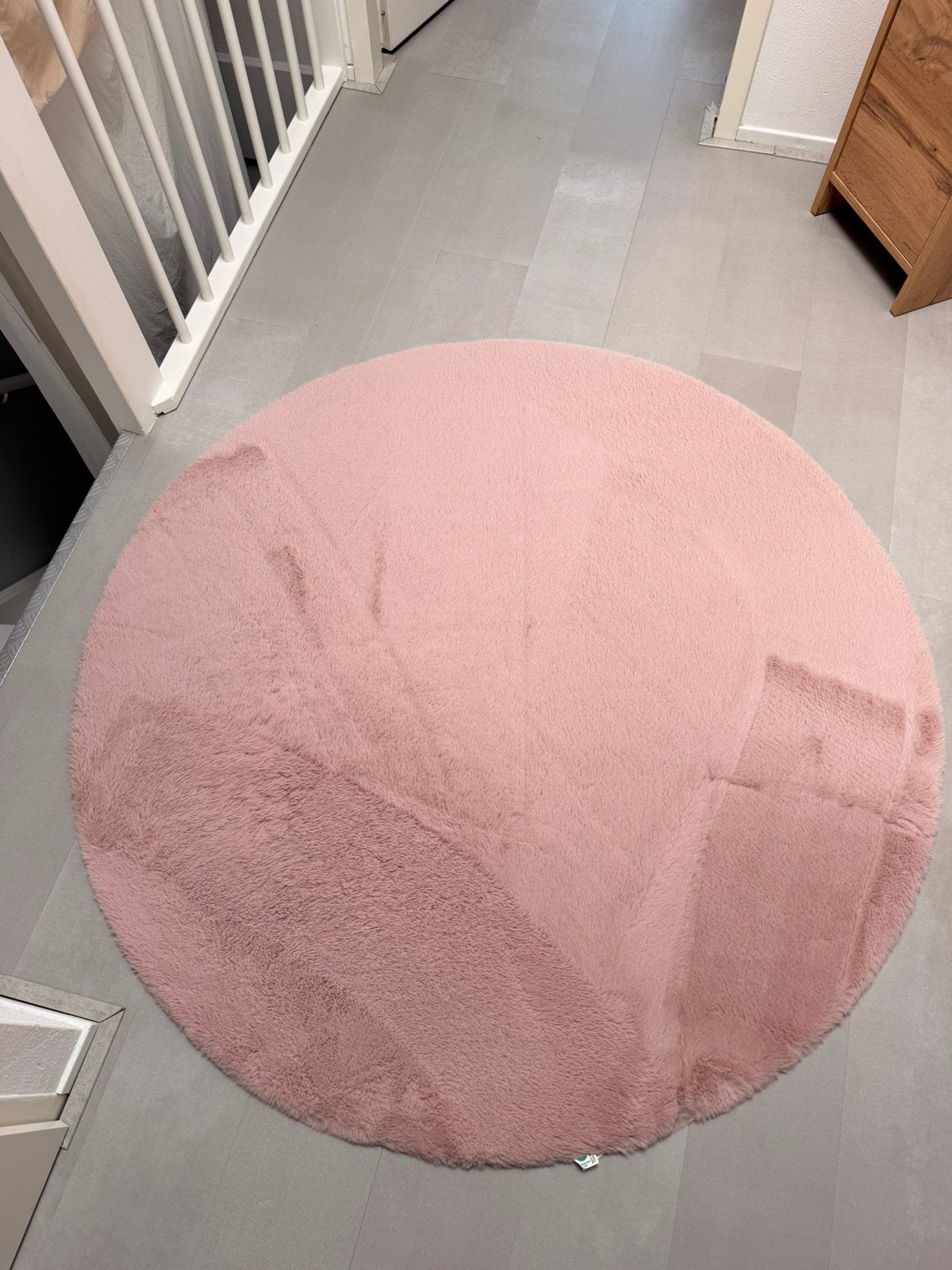 Zacht roze fluffy kleed, Ophalen, Zo goed als nieuw