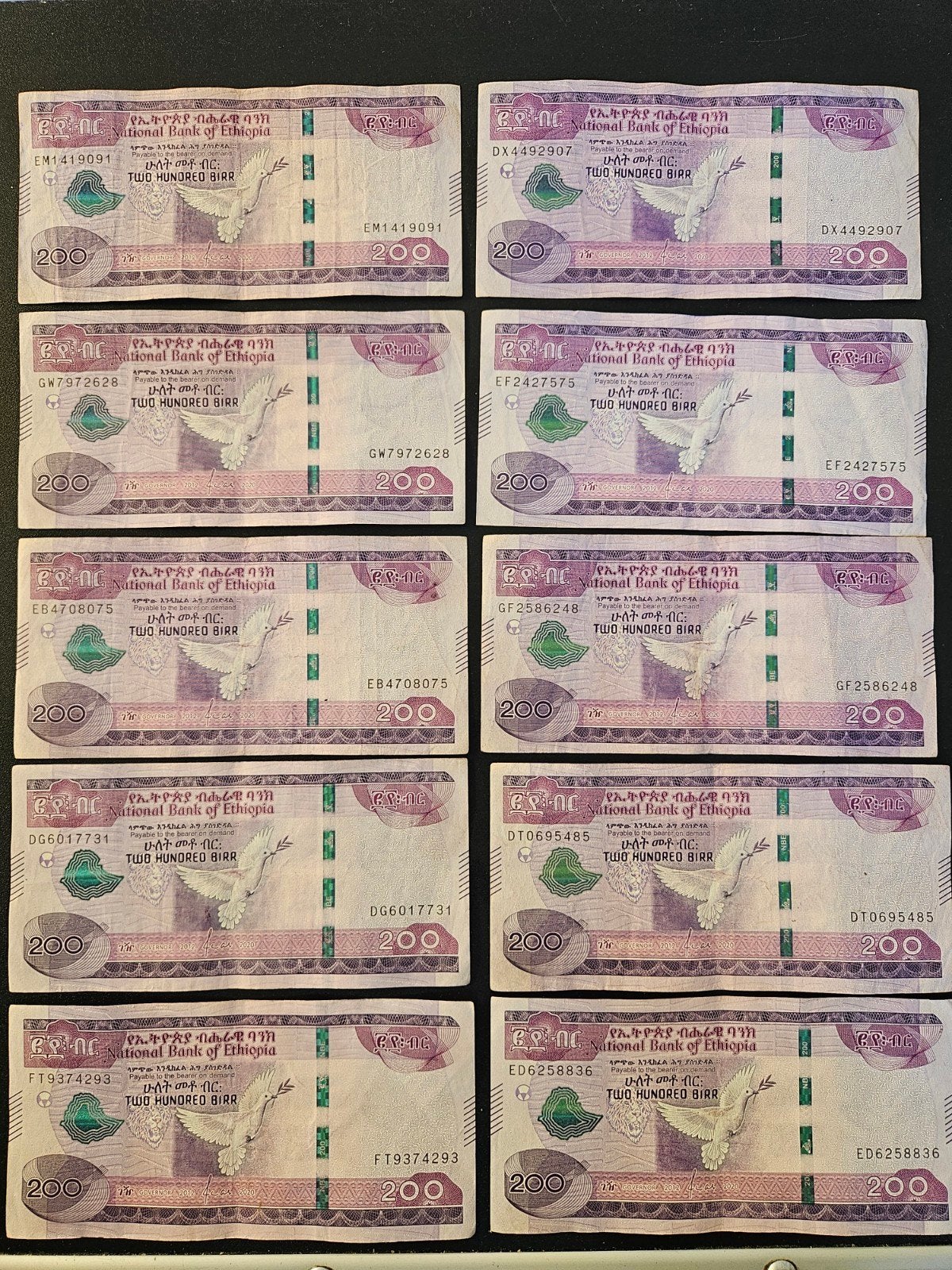 Ethiopië pick W58 2012/2020   4   per stuk, Postzegels en Munten, Verzenden, Overige landen, Los biljet