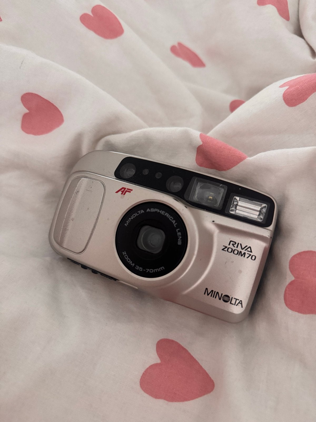 Minolta Riva Zoom 70 Compact Camera - Vintage Analoog, Audio, Tv en Foto, Fotocamera's Analoog, Ophalen of Verzenden, Zo goed als nieuw