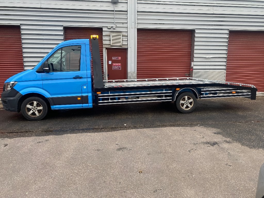 Volkswagen Crafter Oprijwagen, Black Edition! 1500KG laden!, Auto's, Dealer onderhouden, Stof, 1961 kg, Bedrijf