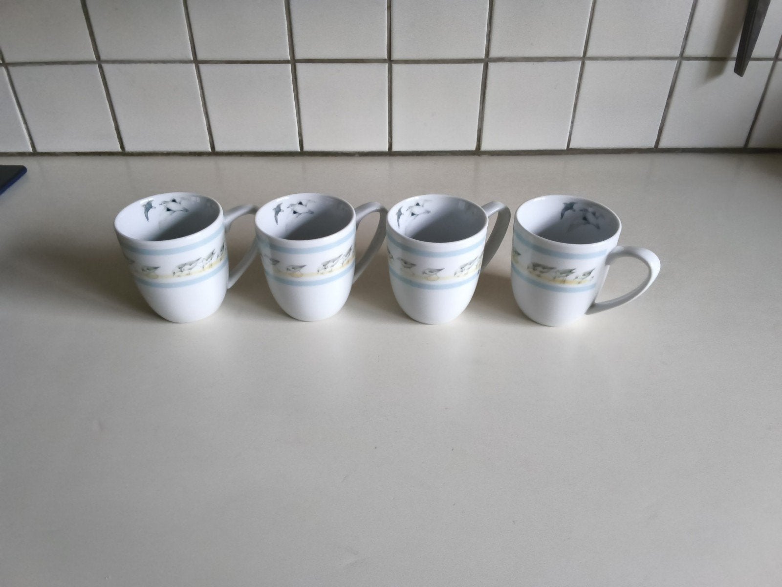 marjolein  bastin 4 hallmark mokken zeemeeuwen, Ophalen of Verzenden, Zo goed als nieuw, Overige stijlen, Kop(pen) en/of Schotel(s)
